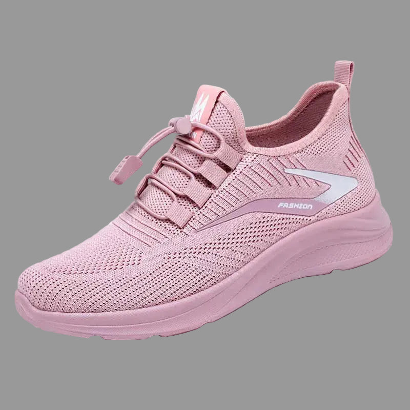 VyloxStep Women's Pink Breathable Knit Sneakers | Lightweight Running Shoe Wholesale